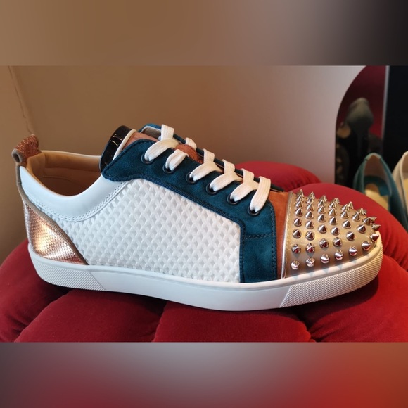 NWT Christian Louboutin red bottom sneakers size 43.5/Us10.5 - Picture 2 of 9